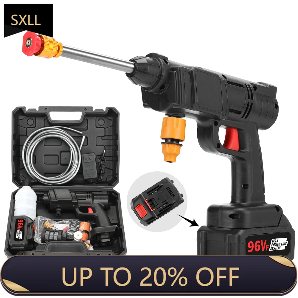 

SXLL High pressure multi-function car washing machine convenient multi-function ABS stainless steel electric water gun car wash