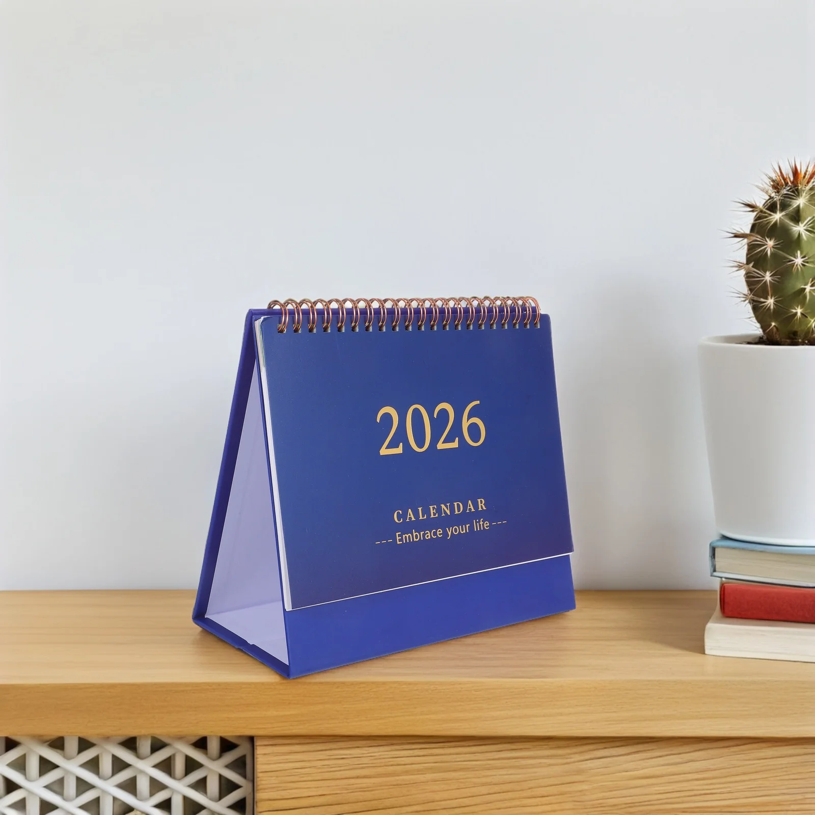 

Настольный календарь на 2026 год, перекидной ежемесячный планировщик, ежедневные письменные блоки, плотная бумага, стоячий настольный календарь для домашнего офиса 2026