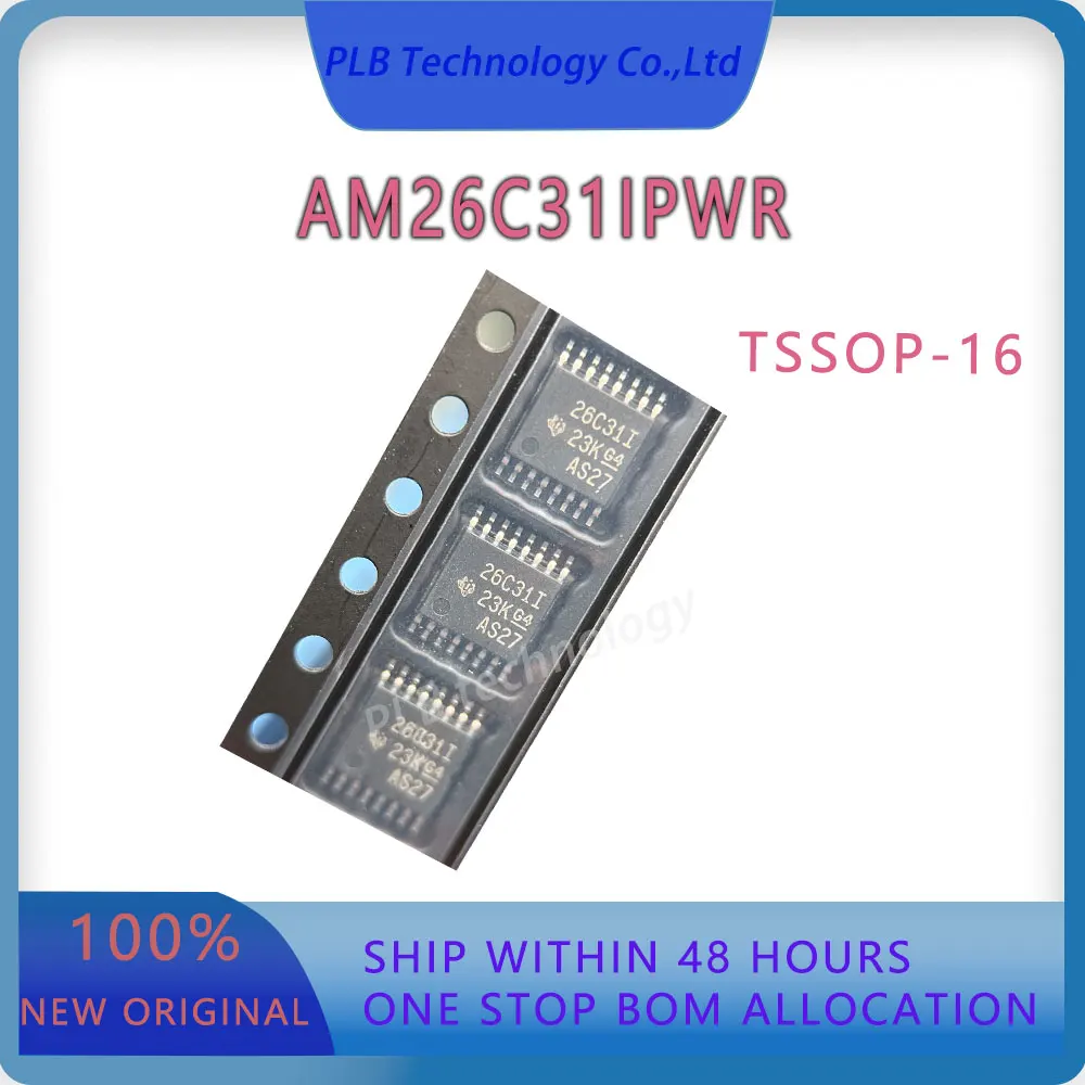 Integrated Circuit AM26C31 AM26C31IPW new original RS-422 Interface IC Quadruple differential line driver TSSOP16 Electronic