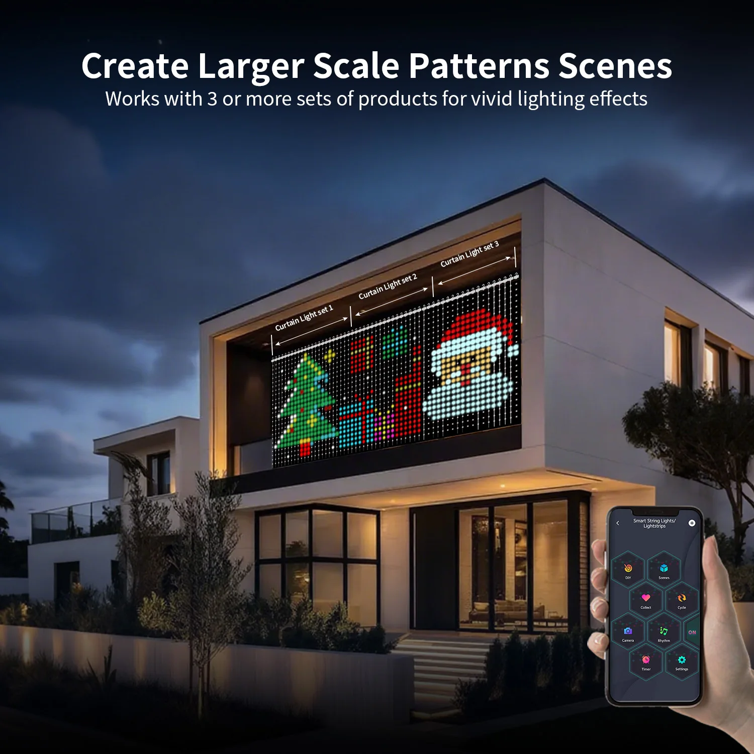 

Светодиодный светильник с умным управлением через приложение - стильный дизайн для домашнего декора