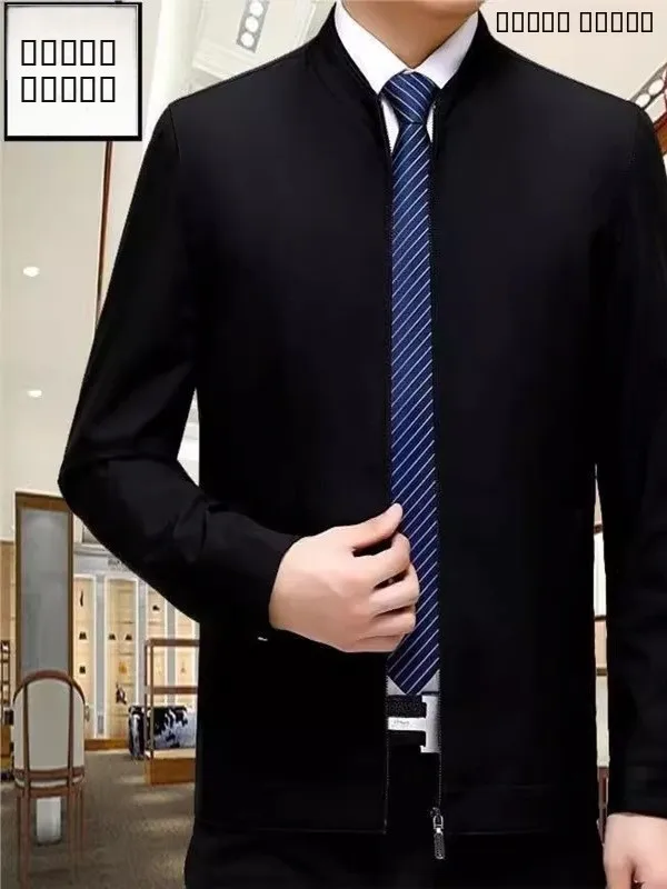 

Повседневный мужской воротник Jaet, весенне-осенняя одежда из полиэфирного волокна Long Sve, модная одежда для папы среднего возраста и ли