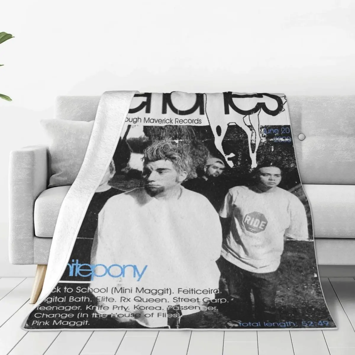 Deftones Alternative Metal Band Blanket Fleece Textile Decor Rock Music Multifunction Warm Throw Blanket for Home Car Bedspread