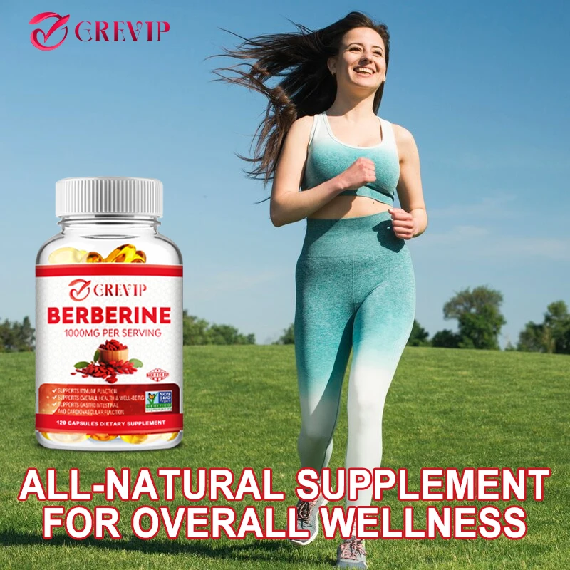 Berberine Extract Capsules - Supports Heart Health, Immune System, Healthy Gastrointestinal Tract