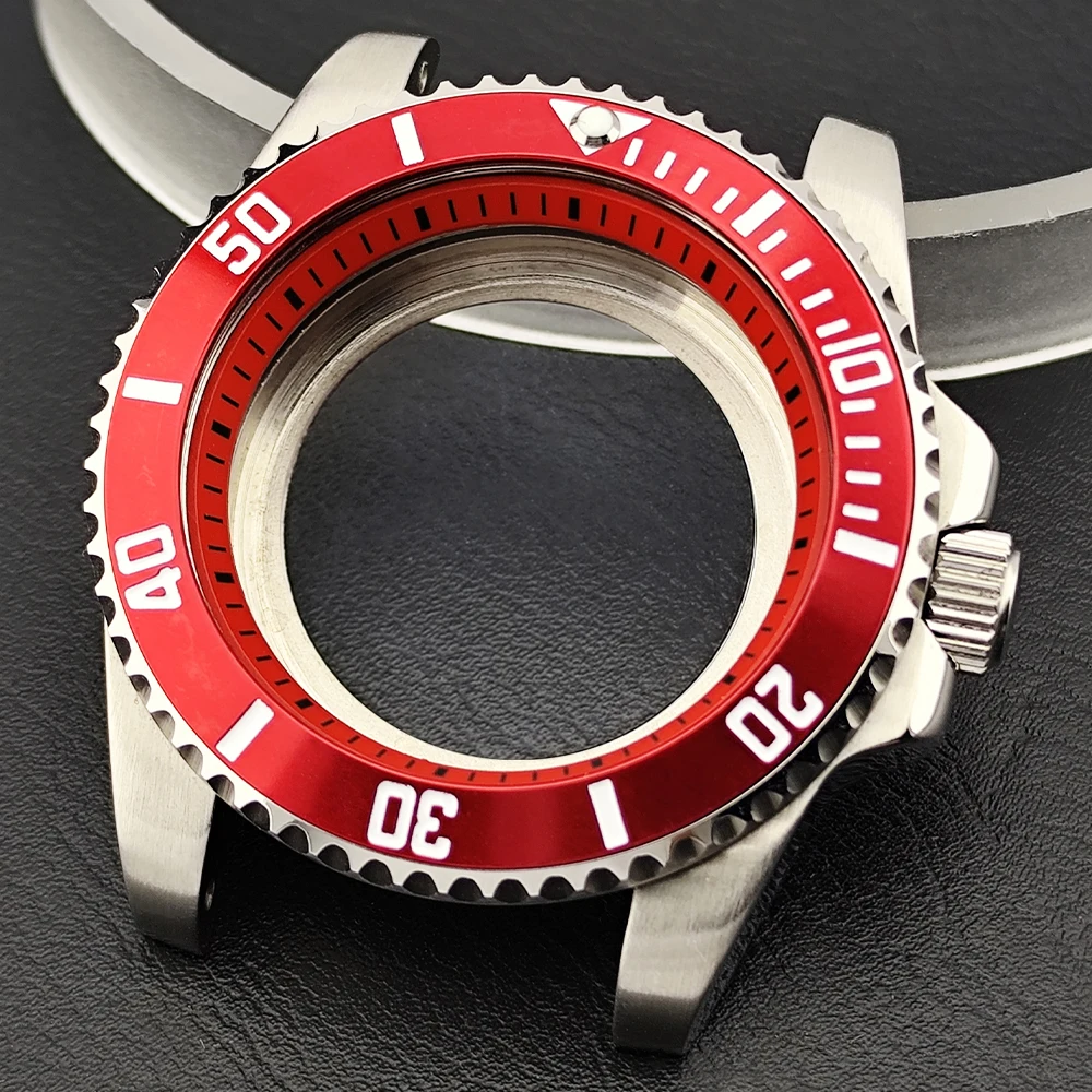 40.5mm Stainless Steel GMT Watch Case Sapphire Glass Waterproof Housing With 20mm Strap For NH34 NH35 NH36 Movement DIY Accessor