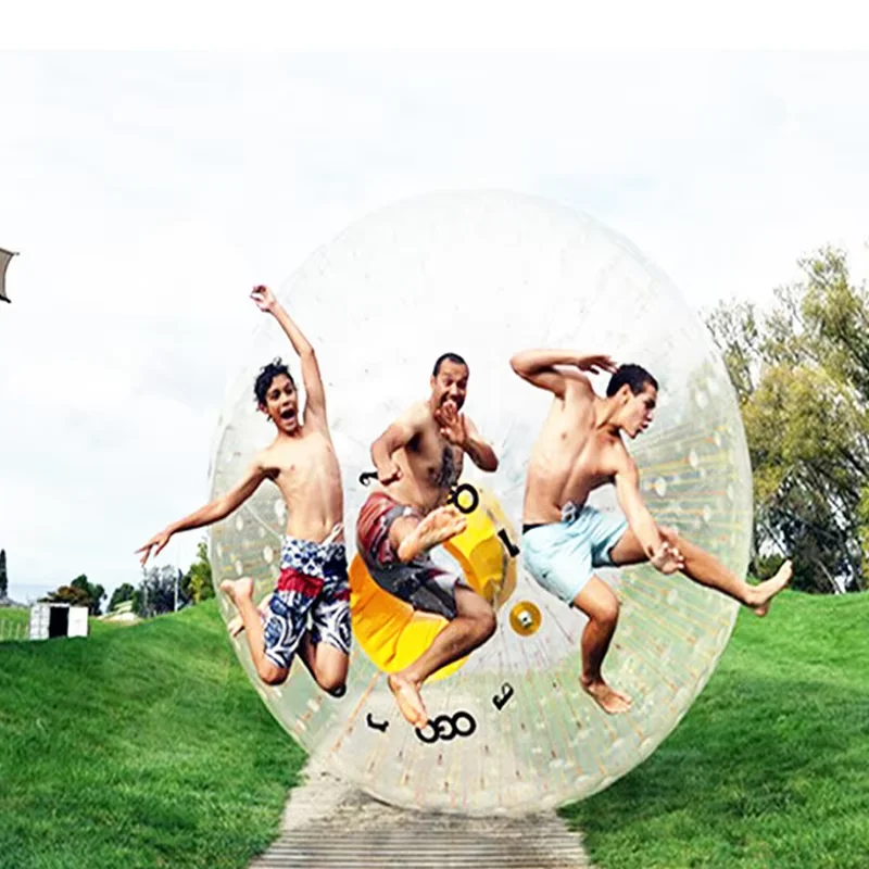 1.0mm PVC Hot Sale Latest Attractive Durable Inflatable Body Zorb Ball ,3m Rolling Grass Ball for Sale