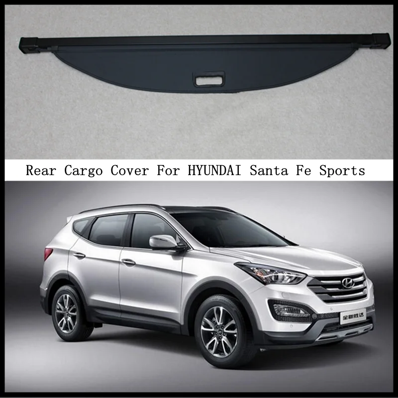 

Rear Cargo Cover For HYUNDAI Santa Fe Sports 2013 2014 2015 2016 Privacy Trunk Screen Security Shield Shade Modification Parts