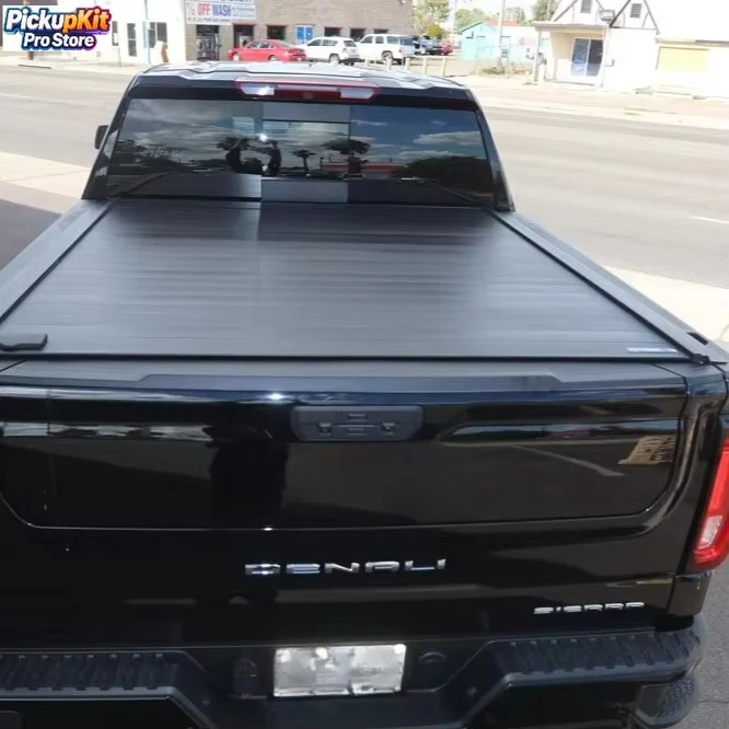

Electric Aluminium Alloy Retractable Roller Tonneau Cover for Sierra 1500/Canyon Waterproof Anti-Theft Pickup Bed Lid