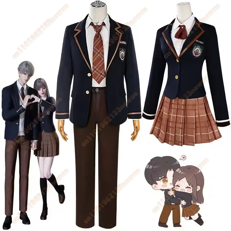 

Game Love and Deepspace Cosplay Costume Zayne Sylus Rafayel School JK Uniforms Cos Outfits Men Women Halloween Party Anime Cons