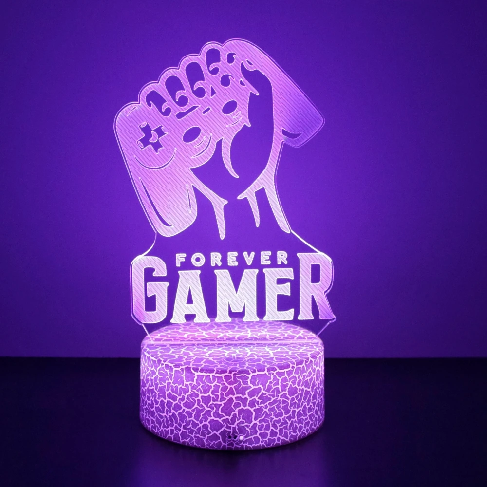 Gaming 3D Lamp LED Night Light for XBOX Gaming Room Desk Setup Lighting Gamer Decoration Lamps Room Table Icon Logo Kids Gifts