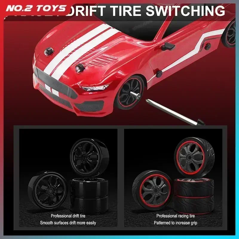 ラジコンカー 電動リモコン スーパーカー ドリフト 高速 スポーツカー マスタング ハンドル付き レーシング PVC 四輪駆動 おもちゃ 男の子 子供向け ギフト