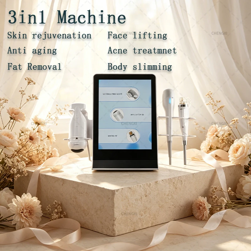 Professional 3in1 Micro Needling Liposonic 7Dhifu Beauty Device for Face Lifting Body Slimming Skin Rejuvenation