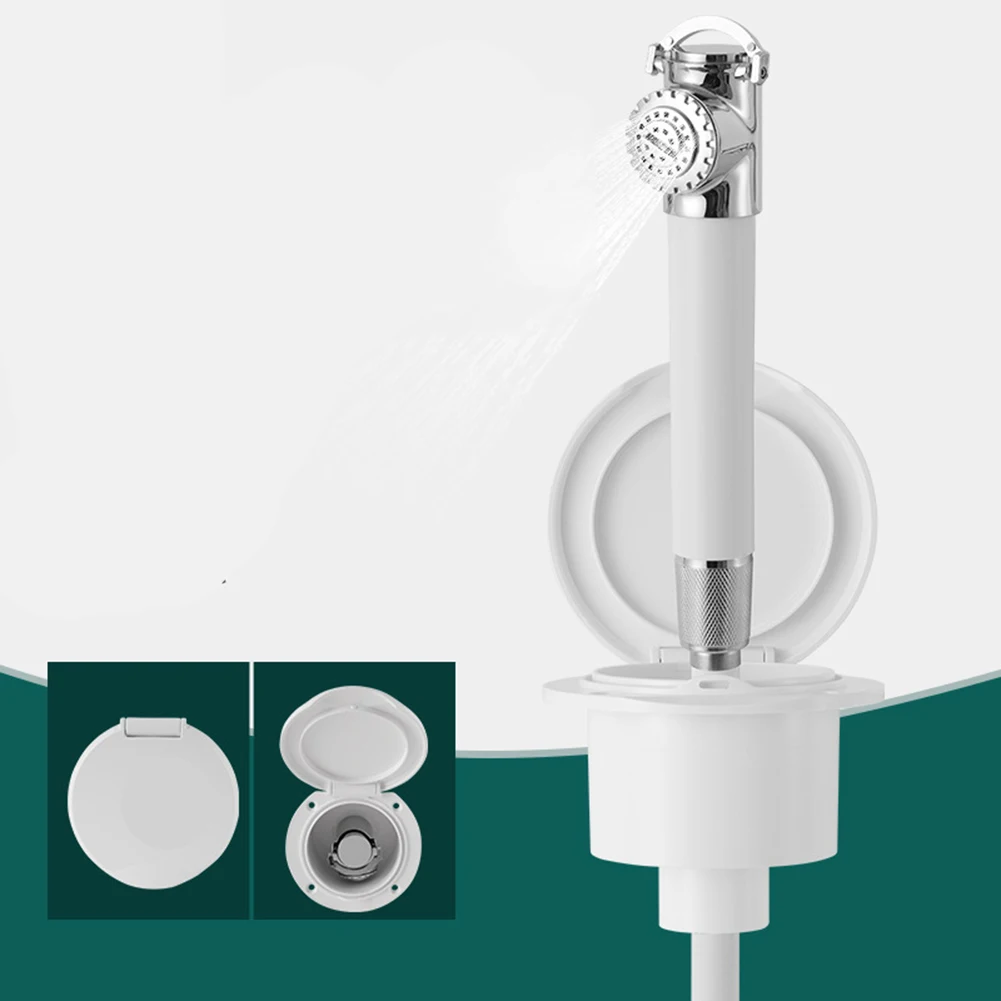 Robust Yacht Shower Head Kit with Resistant Materials for Marine Use 2.5M 4M Retractable Plastic Stainless Steel