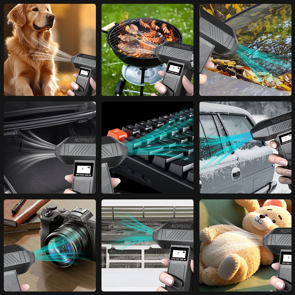 توربو جت مروحة تهب الثلوج اكسسوارات السيارات متعددة الوظائف للوحة مفاتيح الكمبيوتر منفضة الهواء الكهربائية تنظيف منفاخ أداة