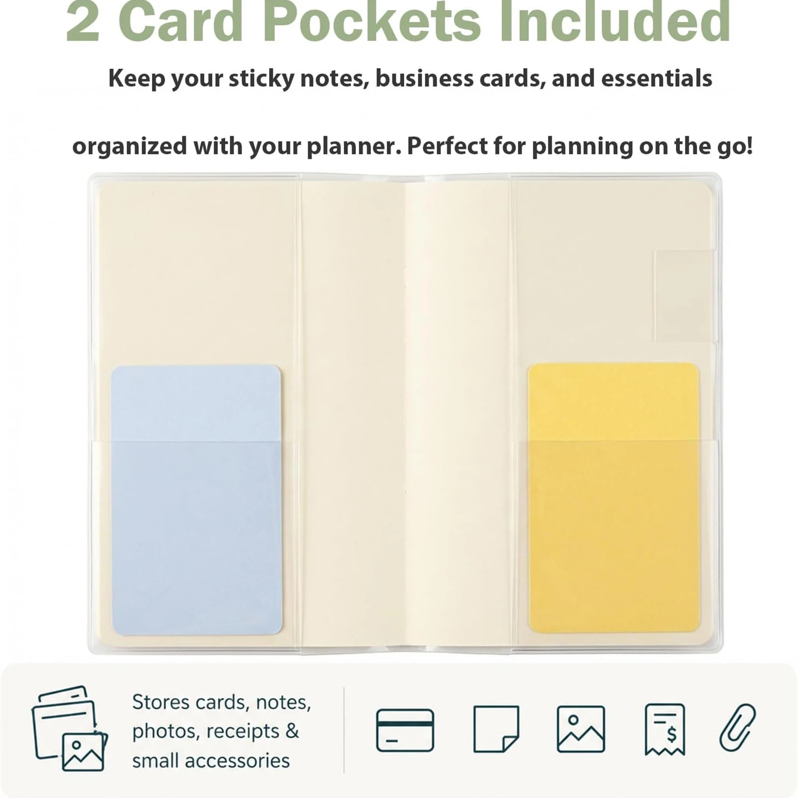 Book Cover Transparent 48K Planner Protector for Students Office Use Waterproof PVC Clear Sleeve Anti-Scratch Durable Case