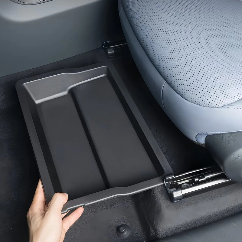 Boîte de rangement sous siège pour Xpeng G6 2023-2026, accessoires de voiture, organisateur de type tiroir, boîte de rangement sous le siège avant