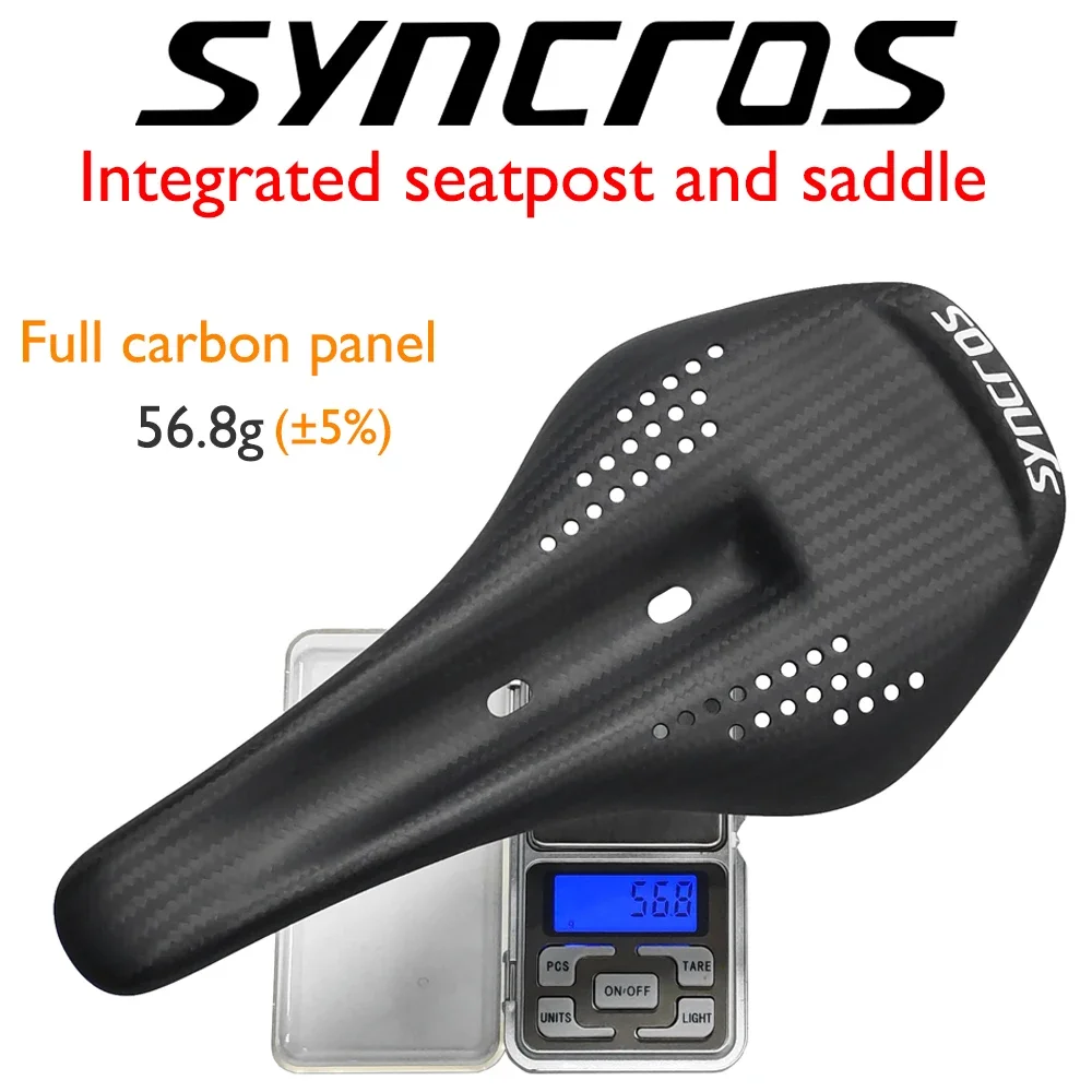 

Syncros Carbon Fiber Road/Gravel/MTB Saddle & Seatpost Combo - Performance Cycling Set, Matte/Glossy Finish, 27.2/30.8/31.6mm