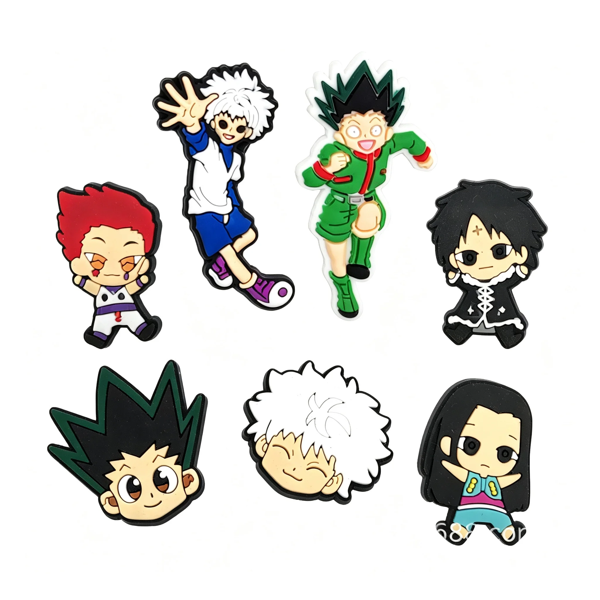 10Pcs Cute Cartoon Character PVC Shoe Charms Set Rubber Shoe Decorations DIY Clog Sandal Ornament Lovely Figure Shoe Accessories