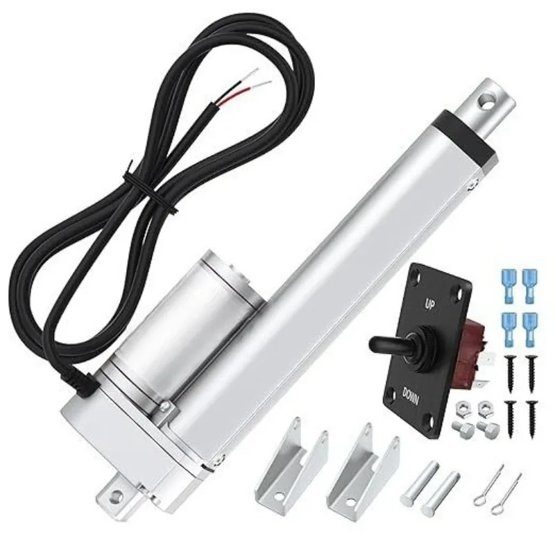 12V Heavy Duty Linear Actuator 6 Inch Stroke 1500N Fast Speed 10mm/s Electric Linear Motion Driving Equipment