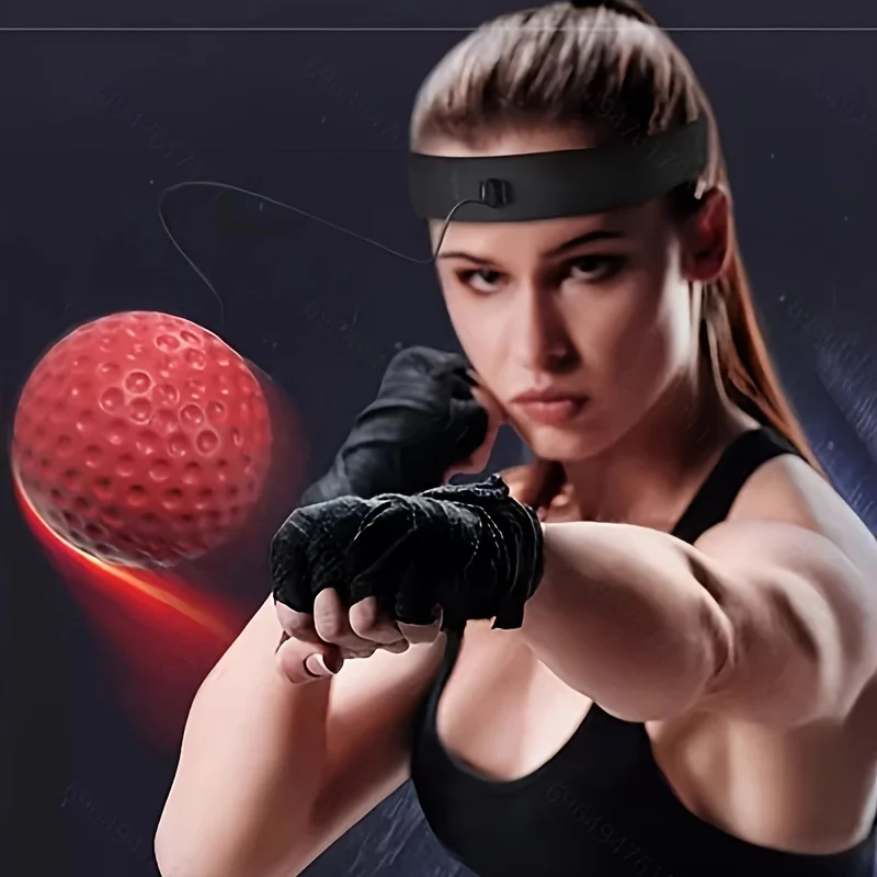 1/3 Set of Head-Mounted Boxing Reaction Balls, Boxing Rebound Speed Ball Training Device, Pu Foam Ball, Stress Relief Ball, Fitness Essential Training Ball