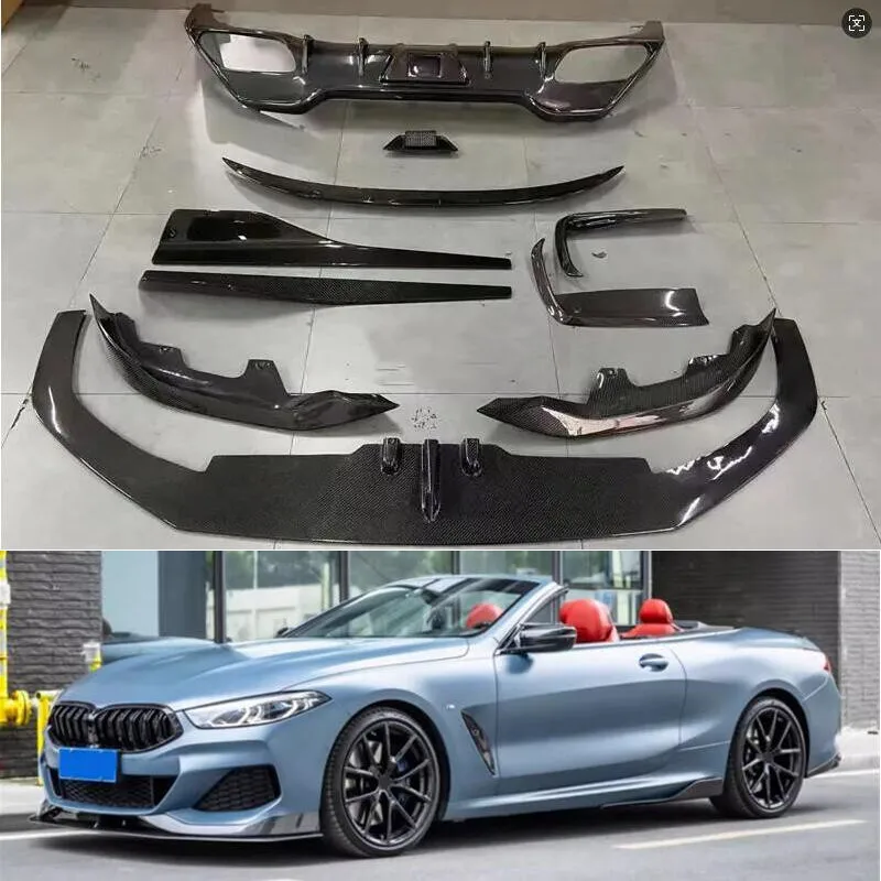 

For BMW G14 G15 G16 840i 850i 2019+ High Quality Carbon Fiber Front Bumper Lip Rear Diffuser Spoiler Side Skirt Body Kit
