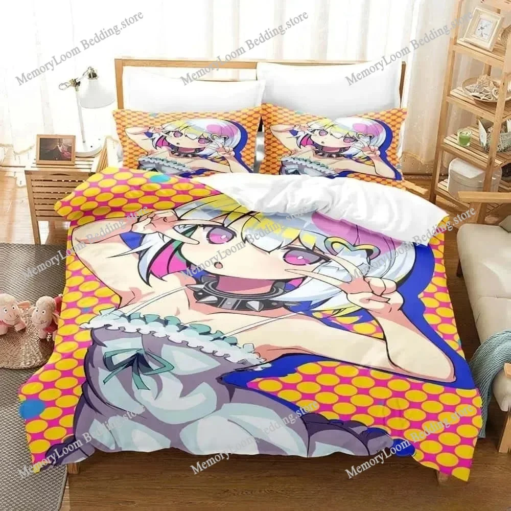 ثلاثية الأبعاد طباعة أنيمي Dohna Dohna طقم سرير واحد التوأم كامل الملكة الملك الحجم طقم سرير الكبار طفل غرفة نوم حاف مجموعات غطاء المنسوجات المنزلية #4