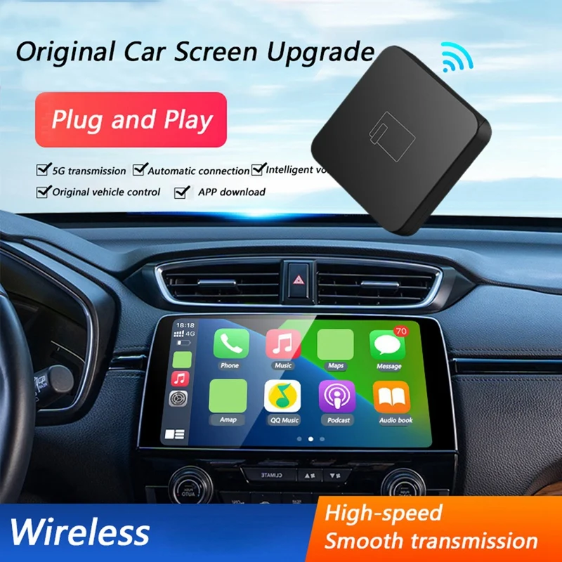 Wireless Adapter, Bluetooth 5G Wired To Wireless For Nissan Camry Mercedes Toyota Mazda Citroen