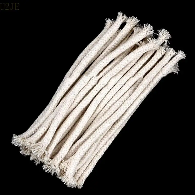 U2JE 10pcs круглые хлопковые плетеные свеча фитиль масла фонари для масляных фонарей для масляных ламп 5,90 дюйма