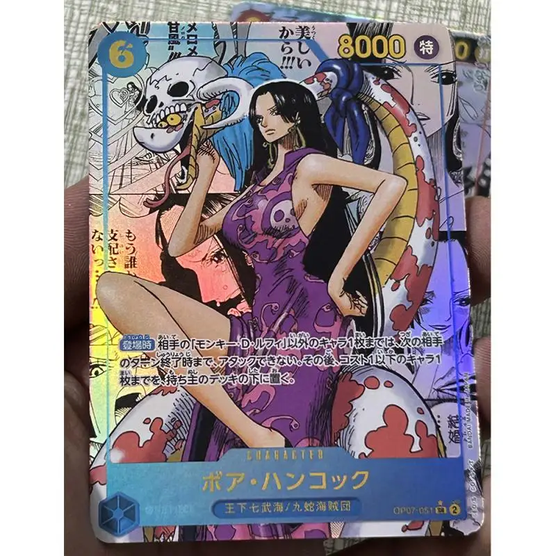 Anime Goddess Story DIY ACG Tabletop Battle Games Glitter Hancock Shanks Luffy Toys for boys Collectible Cards Birthday Present