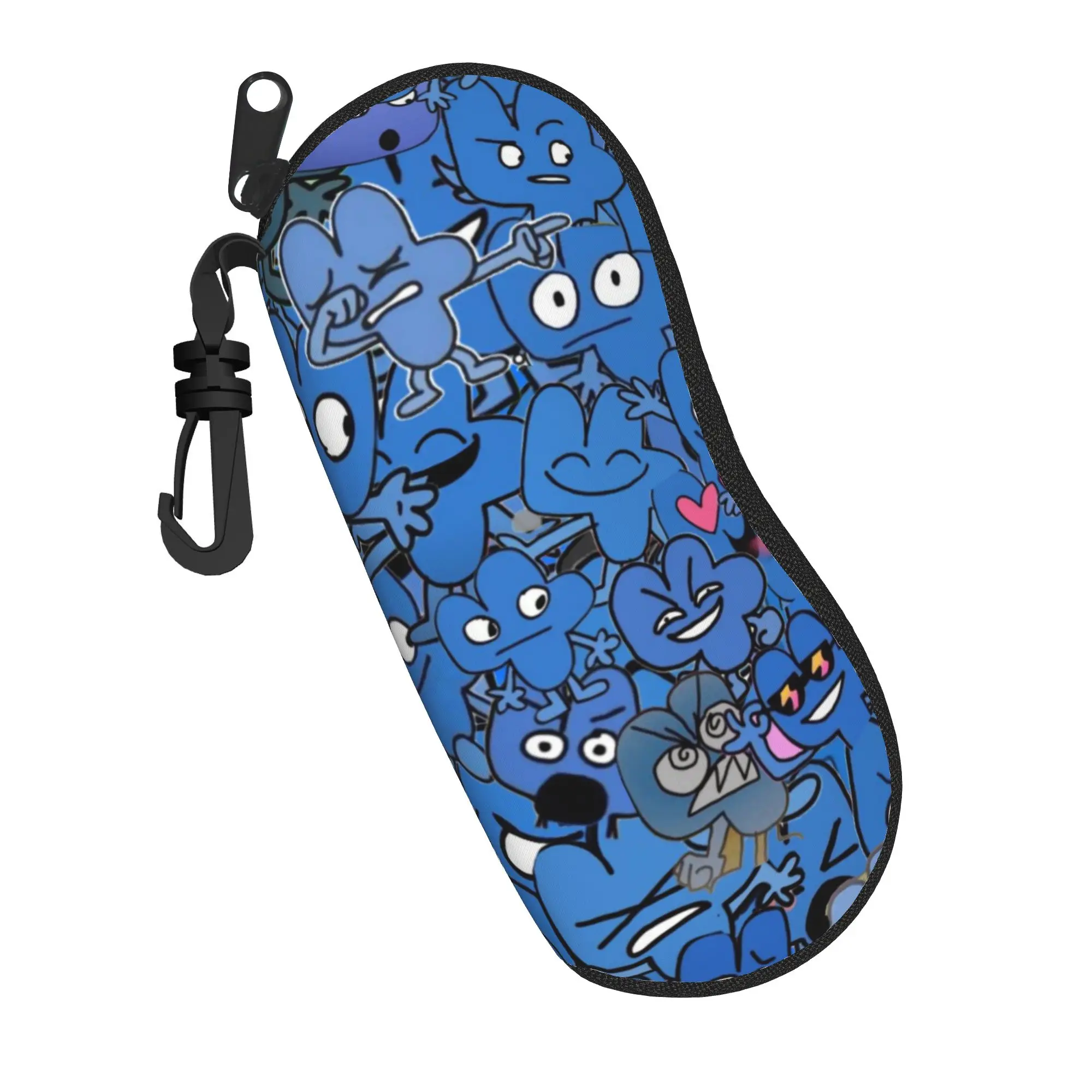 BFDI Battle for Dream Island Accessories Glasses Case for Women Anti-Fall Zipper  Glasses Storage Box Protector