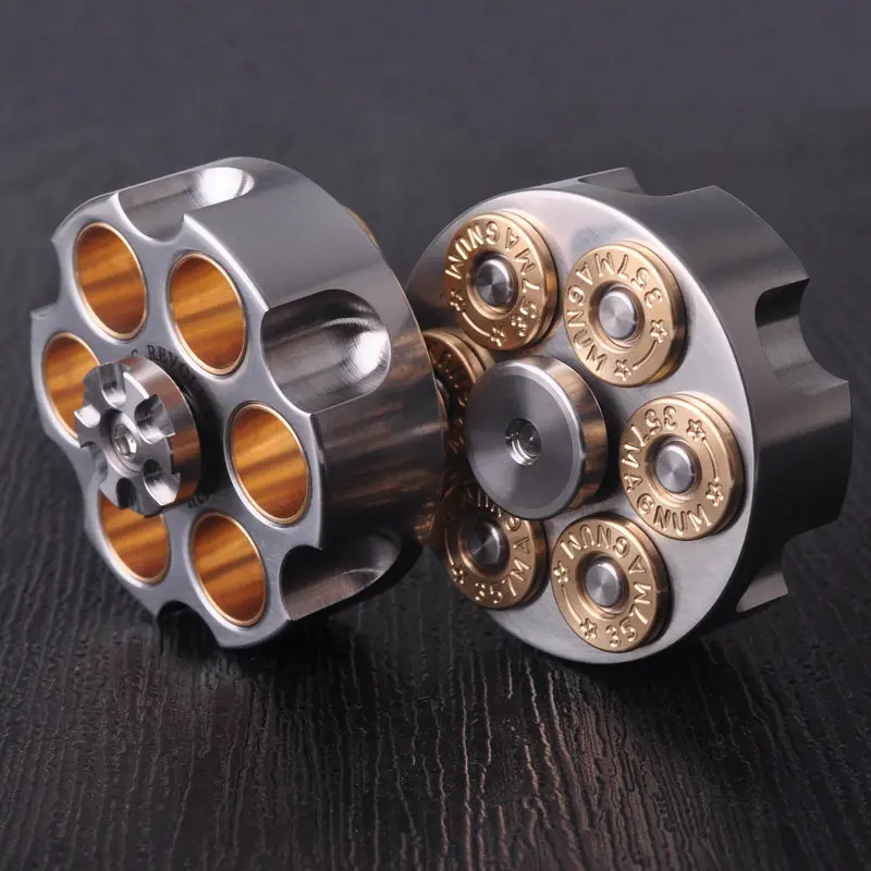 Stainless Steel Brass EDC Fidget Toys Hand Spinning Top Gyro Gyroscope Bearing Spinner  ADHD Decompression Toys