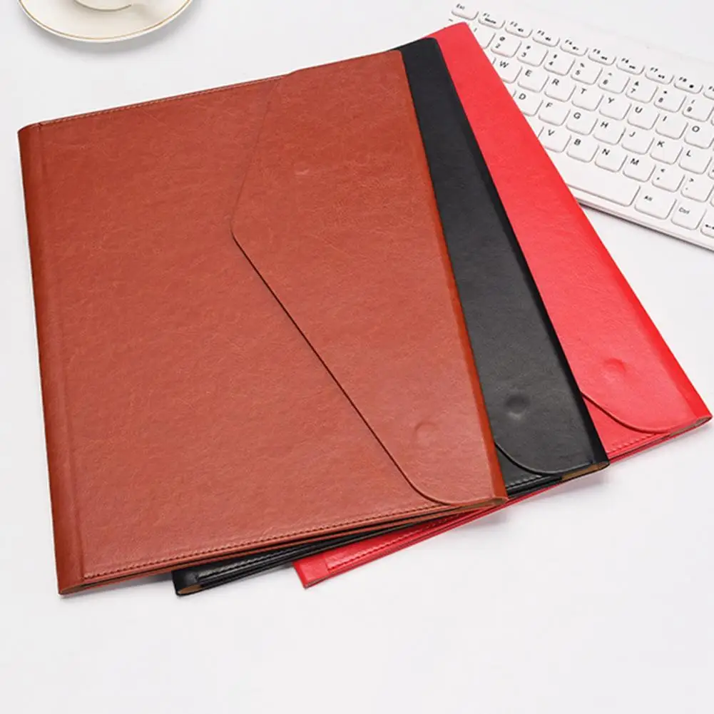 A4 Information Bag Fine Workmanship File Bag Portable Wide Application  Useful Hidden Card Slot A4 Paper File Bag