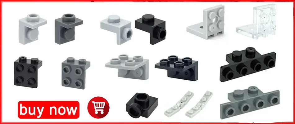 Compatible 63868 92280 60478 18649 MOC Part Assemble Plate Special 1x2 with Handles Thin Brick Clip DIY Building Block Kid Toy