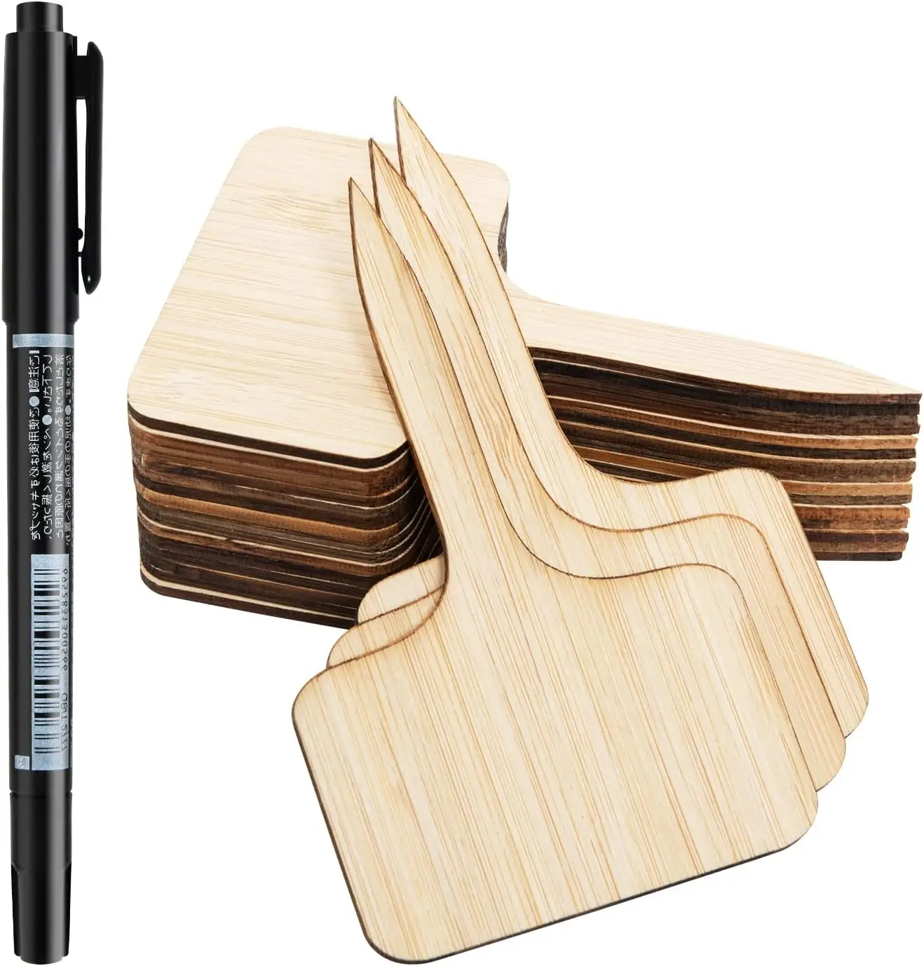 75 Pack Bamboo T-Ty…