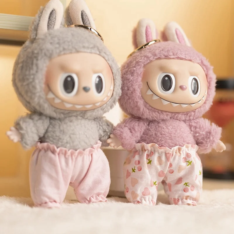 Mini ropa para muñecas de peluche, bombachos para muñecas de algodón Labubu de 17cm, pantalones, Mini pantalones cortos, ropa, accesorios para muñecas de regalo DIY