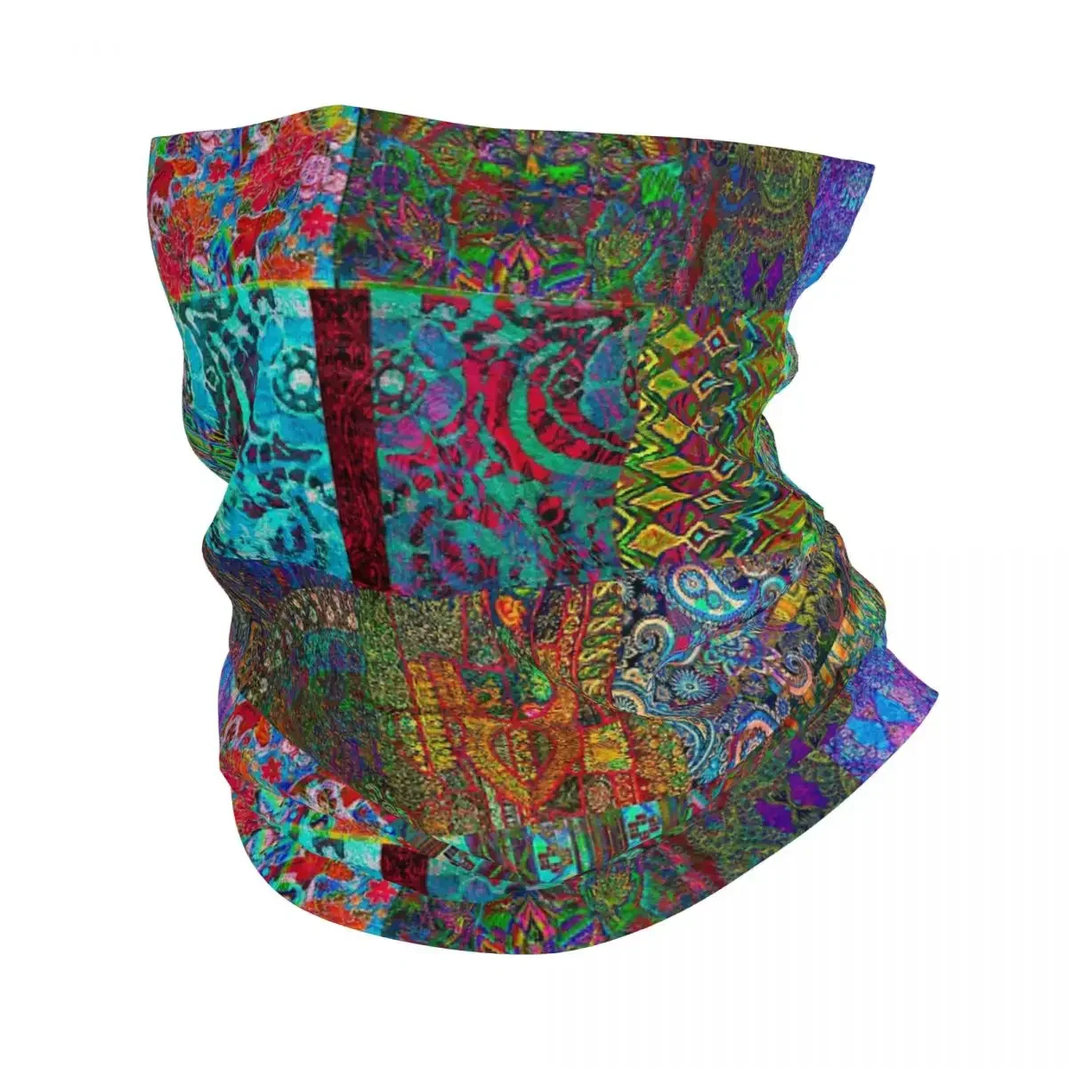 New Bohemian Wonderland Bandana Neck Gaiter Hippie Mandala Paisley Boho Mask Scarf Cycling Scarf Riding Unisex Adult Breathable