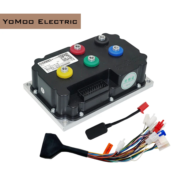 Fardriver ND72300 48V-72V DC 100A Wheel Mid-Drive Hall Motor Controller With N7 One-LIN Display and T08 Throttle