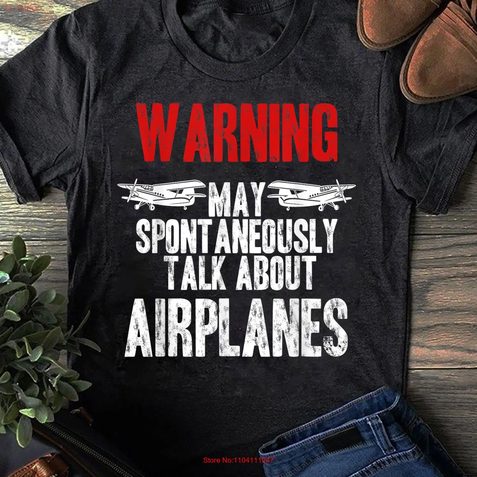 Смешная футболка с длинным или коротким рукавом для летательных аппаратов