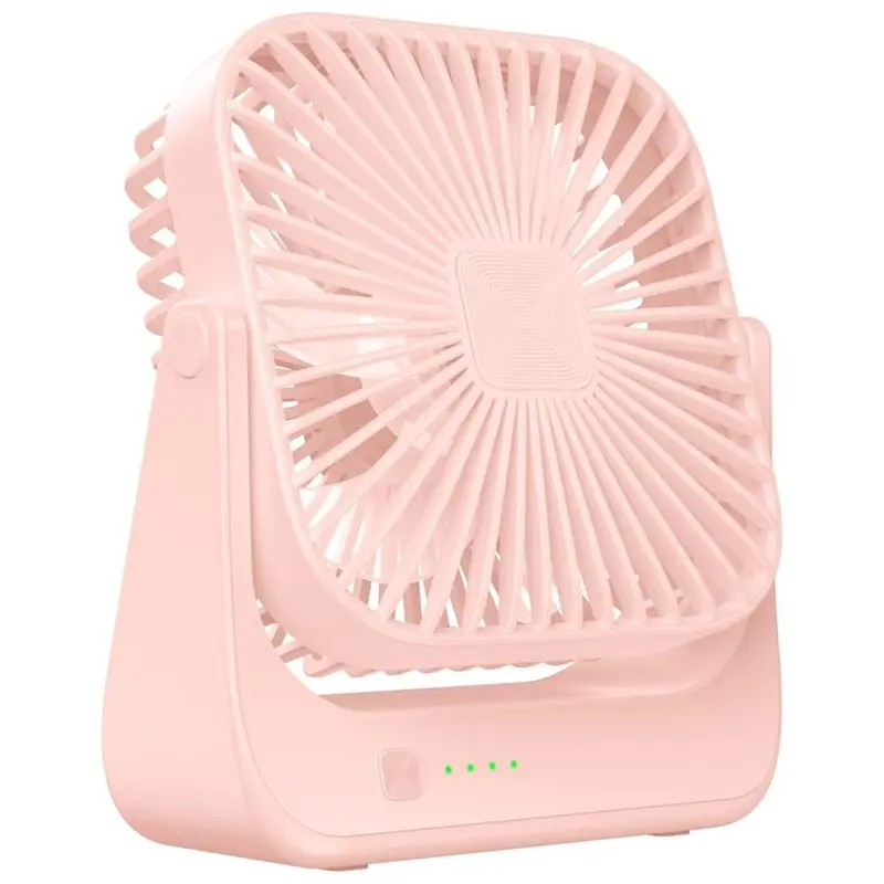 

A99G-Маленький настольный вентилятор с 4 скоростями, мощный поток воздуха, портативный, перезаряжаемый, тихий, персональный мини-вентилятор для дома и офиса