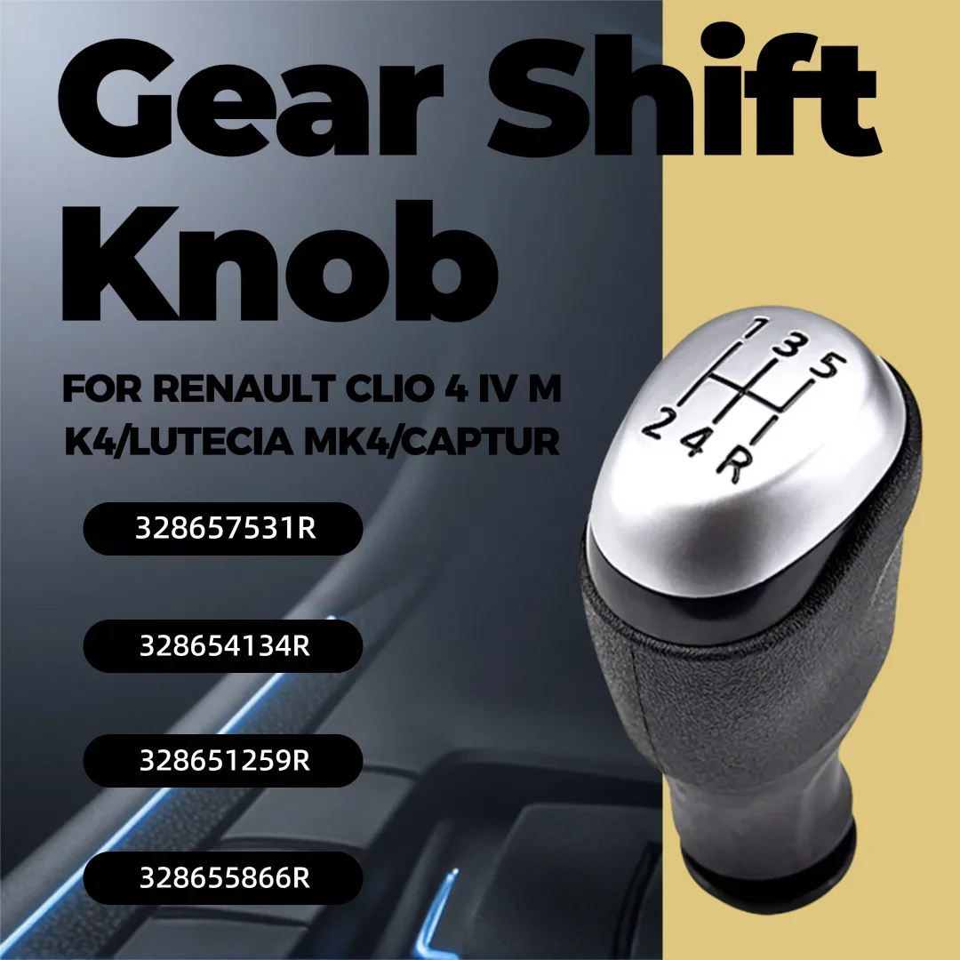 5 Speed Manual Gear Shift Knob For Renault Clio 4 IV  Lutecia MK4 BH KH 2012-2020 Captur