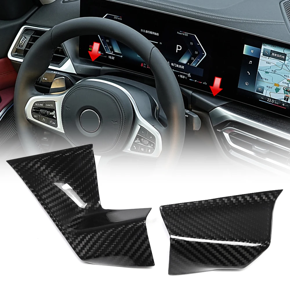 

For BMW 3 Series G20 LCI 320i M2 G87 2023 2024 LHD Carbon Car Center Dashboard Driver Screen Lower Cover Trim Car Accessories