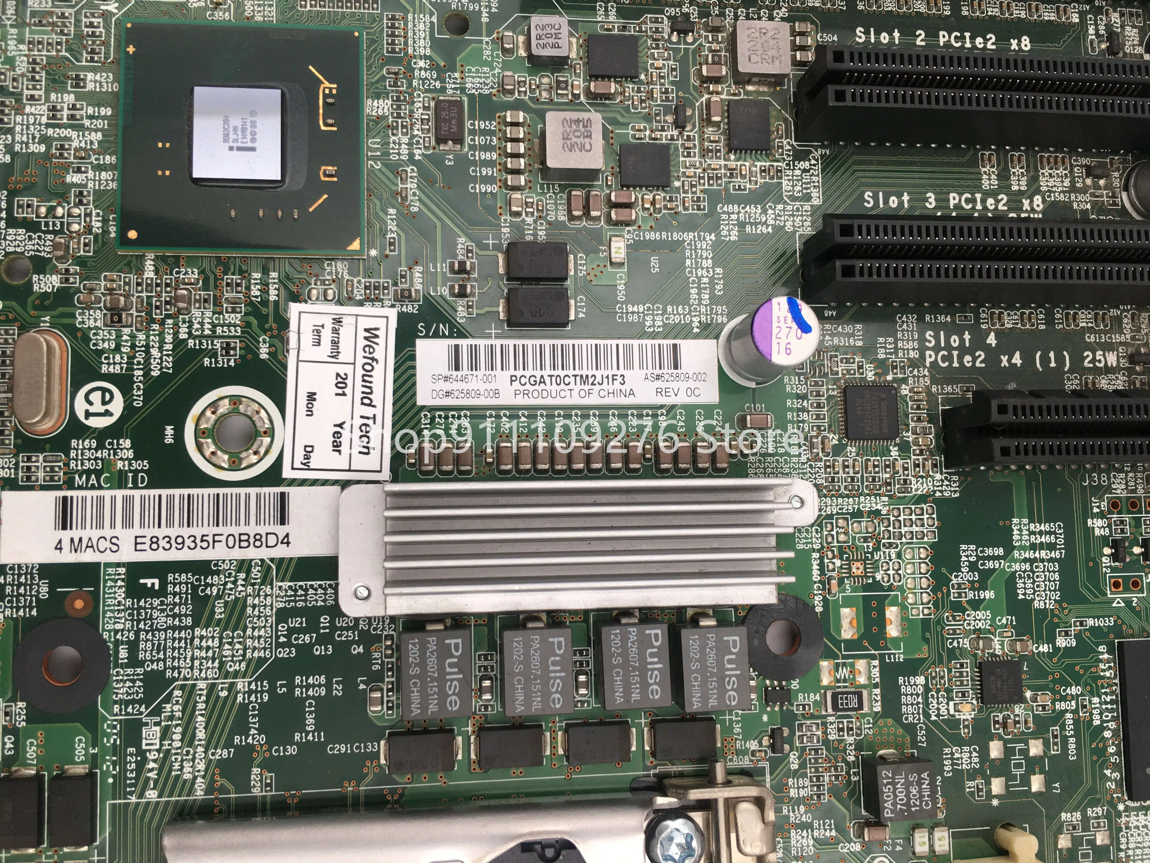 Original Motherboard for HP ProLiant ML110G7 DL120G7 1155 pin  Motherboard 644671-001 625809-002 625809-00B