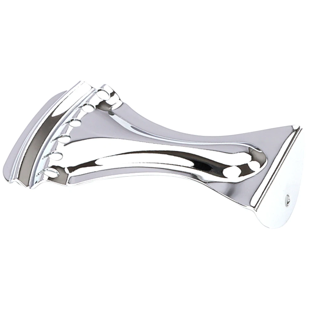 

String Board Acoustic Guitar Saddle Replacement Bridge Clamp Part Tail Plate Electric Silver Tailpiece