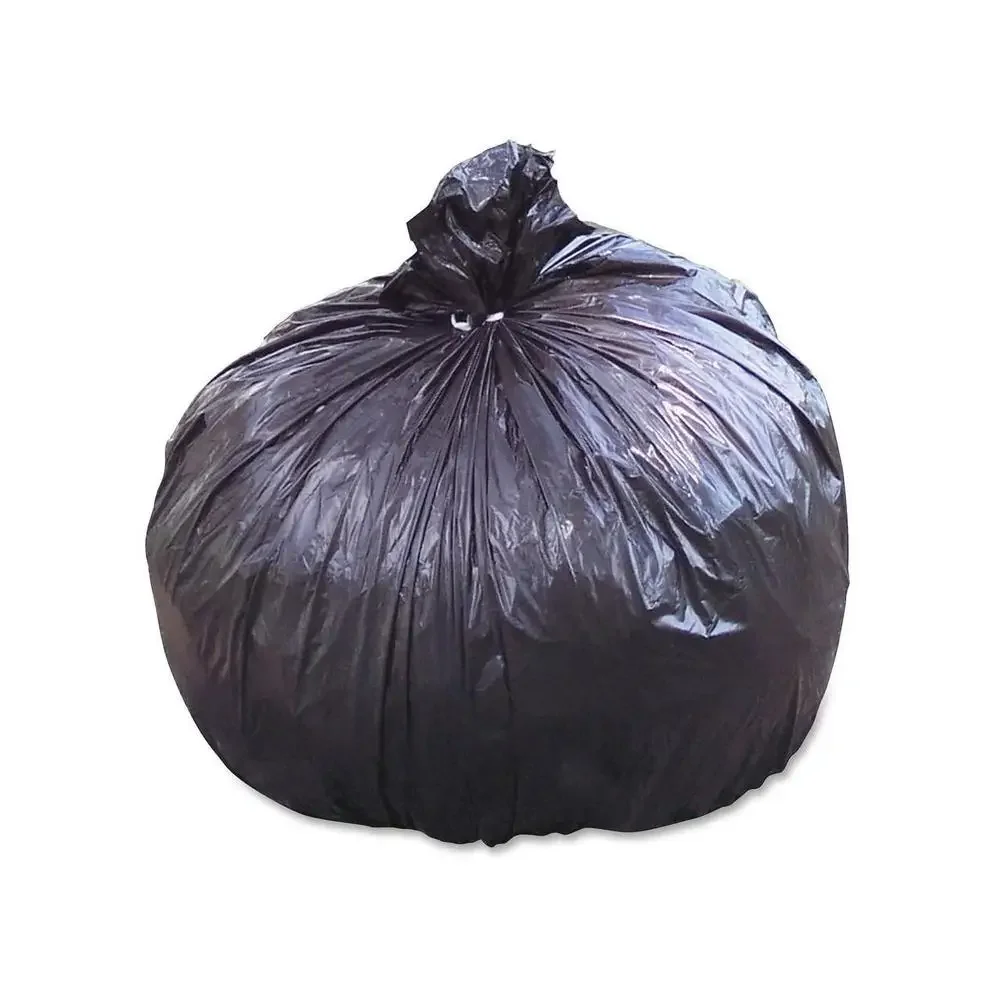 Wytrzymałe 60-galonowe wkładki na śmieci z recyklingu, brązowe, niezapachowe torby