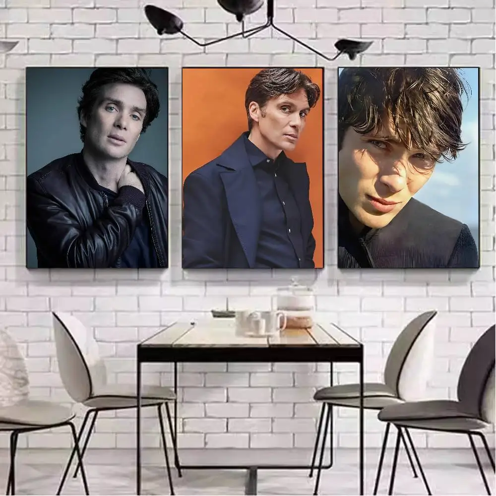 ملصق فني للممثل يونغ C-Cillian M-Murphy مع مطبوعات هدية تزيين غرفة النوم وغرفة المعيشة