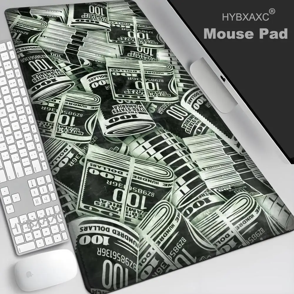 

Money 100 Dollar Mouse Pad Gaming Mats Xxl Mousepad Speed Computer Tables Table Mat Deskpad Playmat Gamer Cabinet Deskmat Kawaii