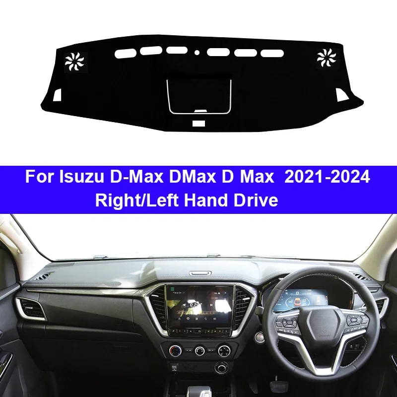 

Car Dashboard Cover For Isuzu D-Max DMax D Max 2021 2022 2023 2024 Center Console Protector Carpet Dashmat Sun-shade Accessories