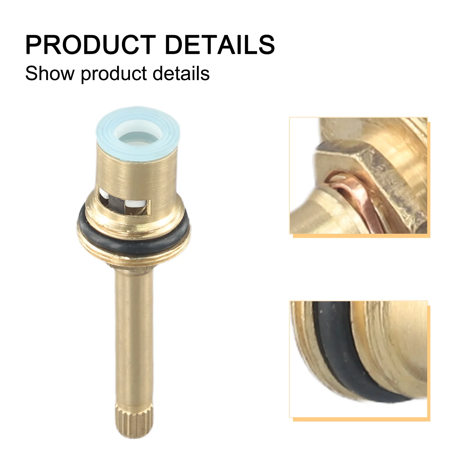 For Home Use Brass Tap Valve Core 76mm Reliable Performance Rust-proof Sturdy Material Application Versatility