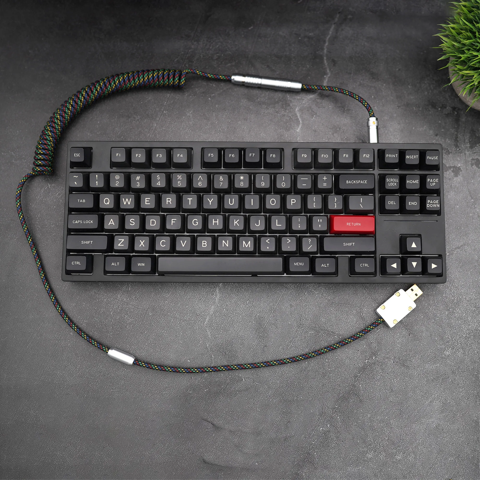 GeekCable Pure Manual Computer Mechanical Keyboard Spiral Data Pattern Braided Matrix code Non 2