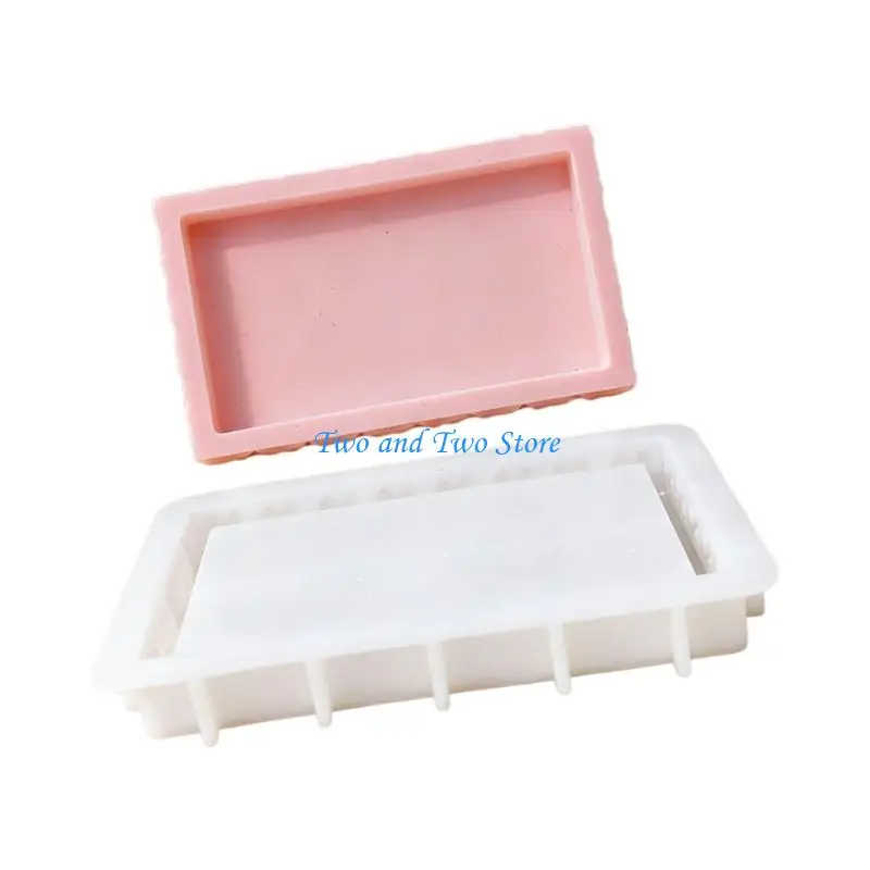 HX6F Dog Paw/Butterfly Rectangular Tray Silicone Mold for Resin Jewelry Crafting