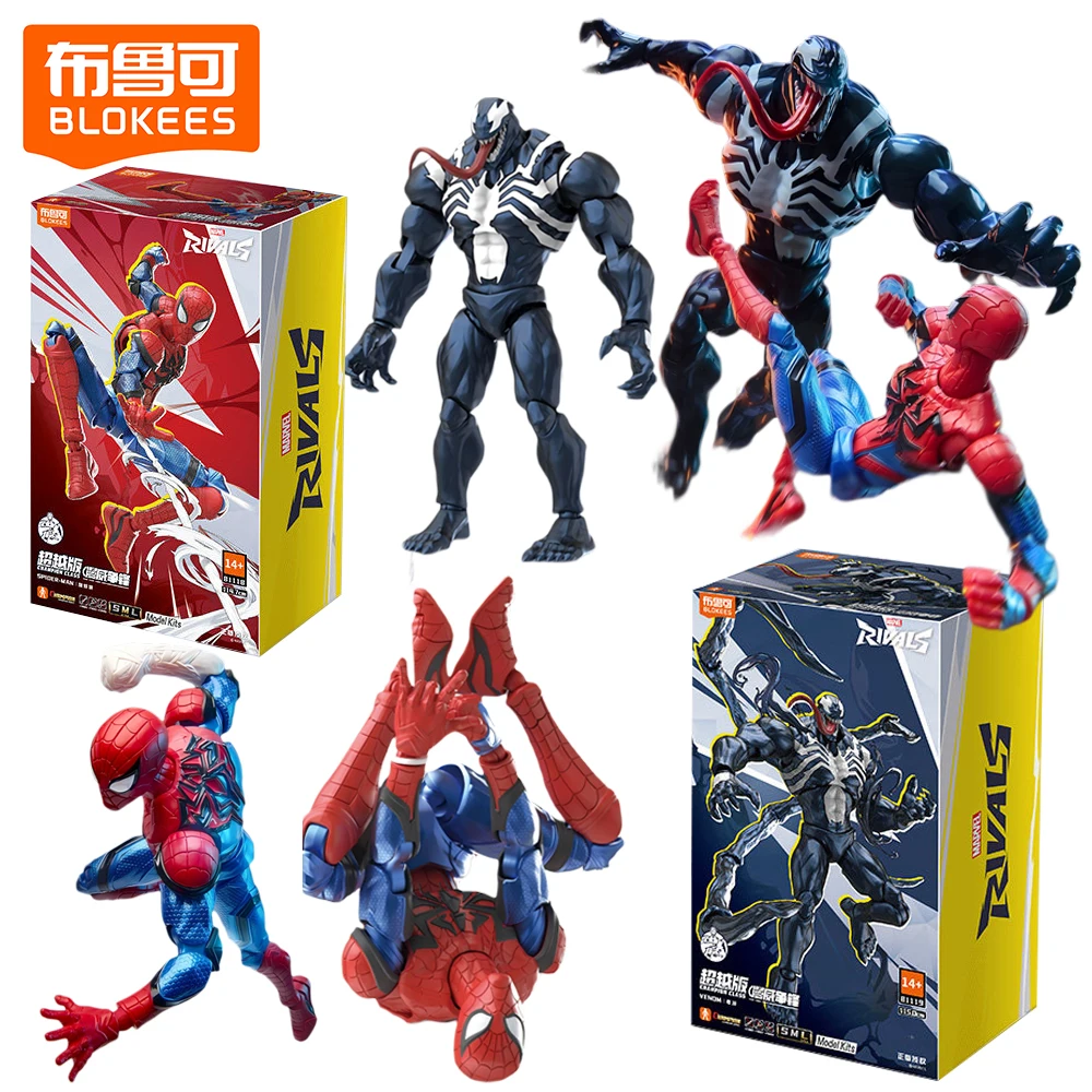 

Genuine Blokees Marvel Spider-man Venom Action Figures Champion Class Exquisite Display Model Kits Funny Gifts for Enthusiasts